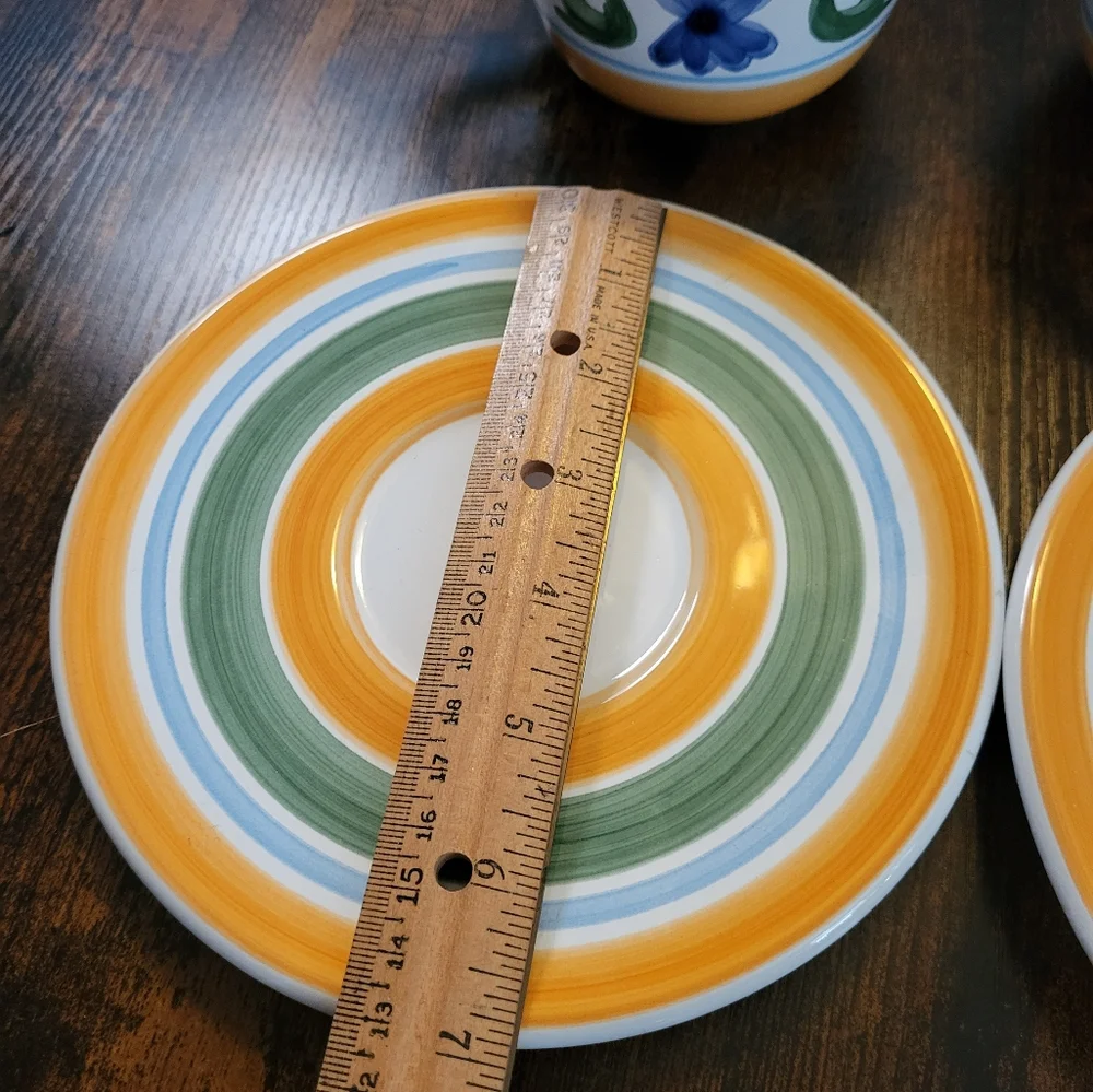Williams Sonoma Marisol Colorful Tea And Coffe cup and Saucer Set